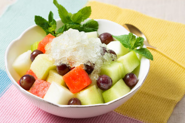 Melon and Watermelon with Cava Granita: A Refreshing Summer Dessert